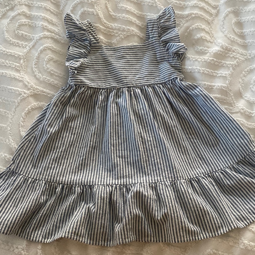 Girls pinstripe dress